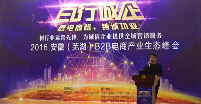 2016安徽B2B电商产业生态峰会诚邀东南木业分享电商模式
